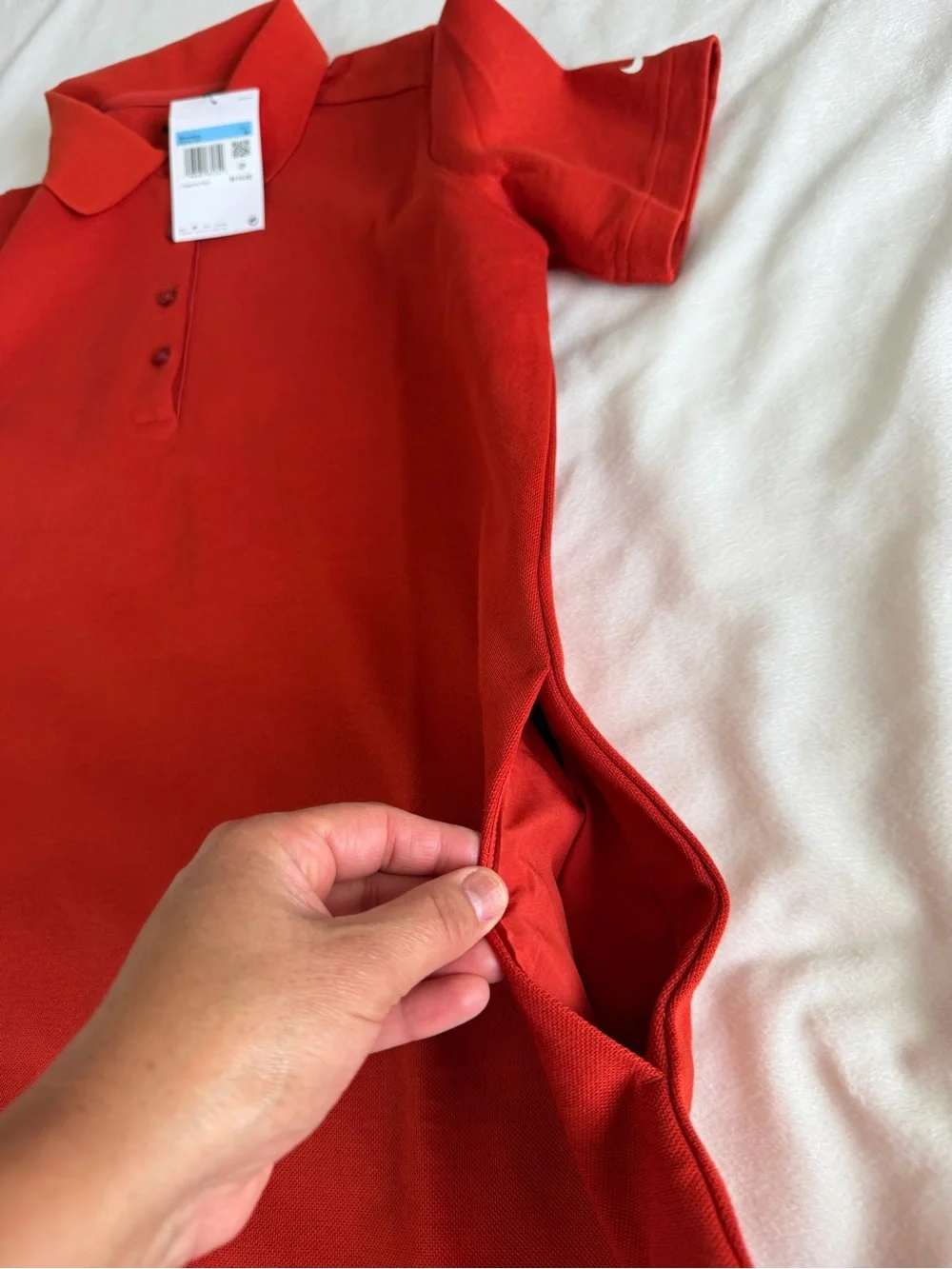 Nike Women's Golf Polo Dress w Pockets Medium Dragon Orange IF8522-626